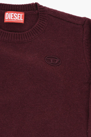 Pullover mit Rundhalsausschnitt KOLBY aus Wollmischung mit Monogramm