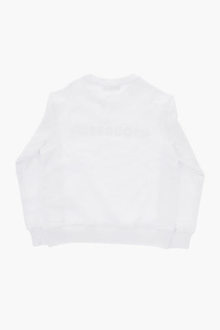 Crewneck Sweatshirt RELAX in Solid Color with Contrasting Logo