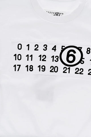 MM6 Crewneck Cotton Sweatshirt with Logo