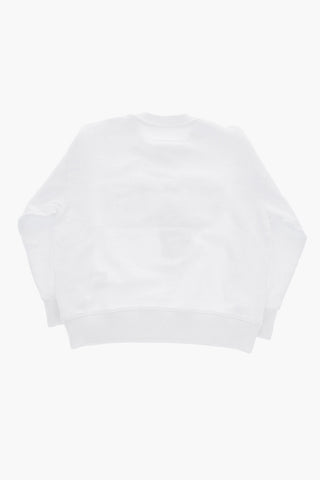 MM6 Crewneck Cotton Sweatshirt with Logo