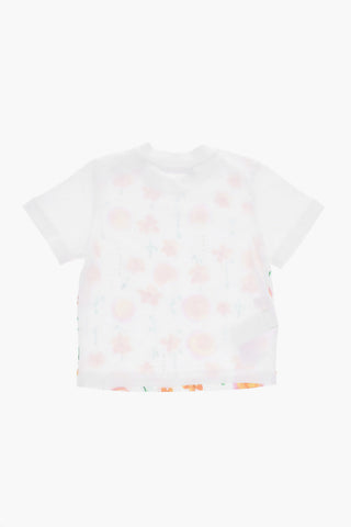 Crewneck T-Shirt With Floral Print