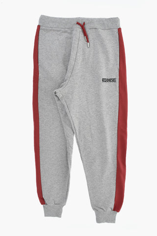 Brushed Cotton Joggers LPAFFY OVER with Contrast Side Stripe