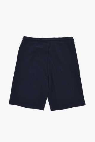 Set T-Shirt e Shorts in Tinta Unita con Logo Stampato