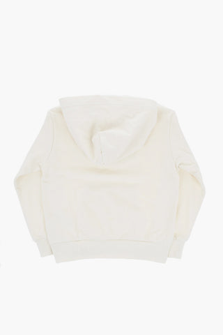 Hoodie aus Baumwolle mit geprägtem Logo