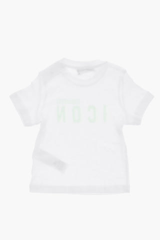 ICON Set T-Shirt e Shorts in Tinta Unita con Logo Fluo