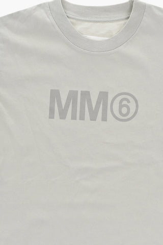 MM6 3er-Set Rundhals-T-Shirts aus Baumwolle mit Monogramm