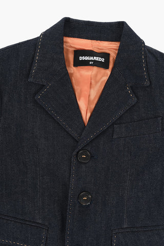 Denim-Jacke mit Pattentaschen