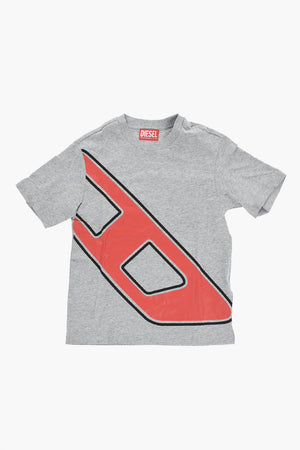 Cotton Crewneck T-Shirt with Print