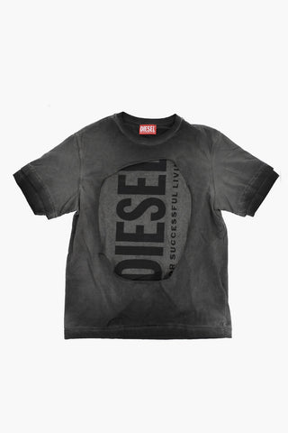 Cotton Crewneck T-Shirt TASHY with Contrast Print