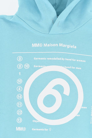 MM6 프린트 후디 비대칭 디자인