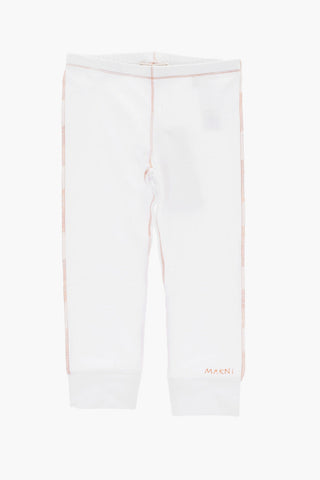 Stretch Cotton Leggings with Exposed Seams