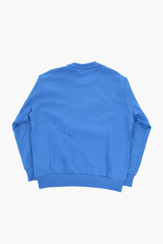 Oversized Crewneck Sweatshirt with Embossed Logo