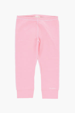 Einfarbige Leggings Mit Besticktem Logo