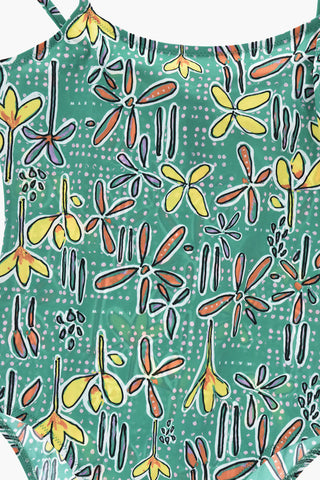 Einteiliger Badeanzug Mit Blumenmuster