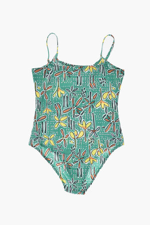 Einteiliger Badeanzug Mit Blumenmuster
