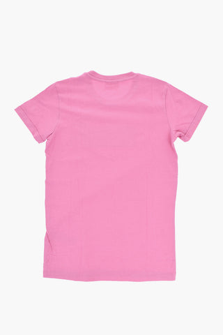 Cotton Crewneck T-Shirt TJEKI with Sequined Logo