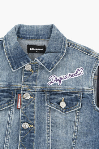 Giubbotto in Denim Senza Maniche