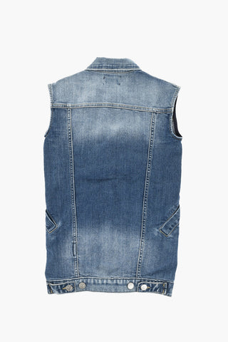 Giubbotto in Denim Senza Maniche