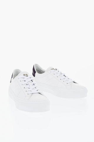 Leather Low-Top Sneakers CITY with Contrast Detail