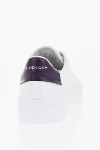 Leather Low-Top Sneakers CITY with Contrast Detail