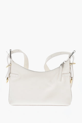 Hobo Bag VOYOU in Hammered Leather with Removable Shoulder Strap