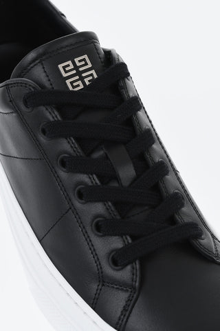 Leather Low-Top Sneakers CITY with Contrasting Sole