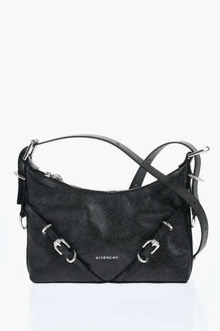 Borsa Hobo VOYOU in Pelle Martellata con Tracolla Removibile