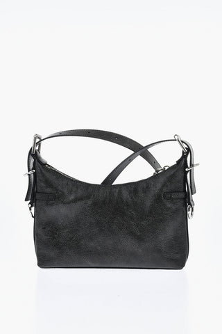 Borsa Hobo VOYOU in Pelle Martellata con Tracolla Removibile