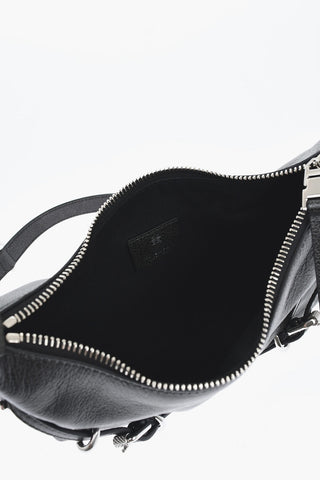 Borsa Hobo VOYOU in Pelle Martellata con Tracolla Removibile