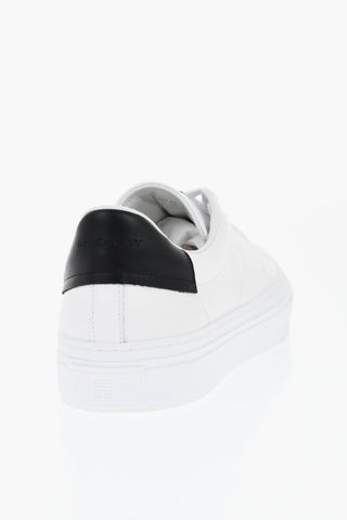 Leather Low-Top Sneakers CITY with Contrast Detail
