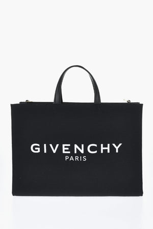 Tote-Bag aus Baumwolle und Leinen mit kontrastierendem Logo