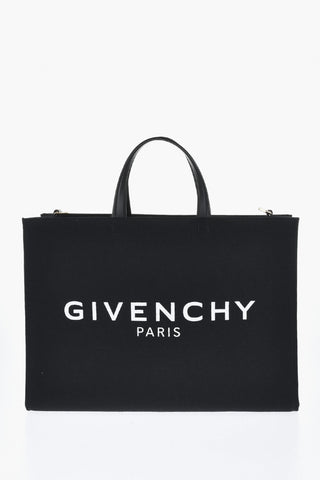 Tote-Bag aus Baumwolle und Leinen mit kontrastierendem Logo