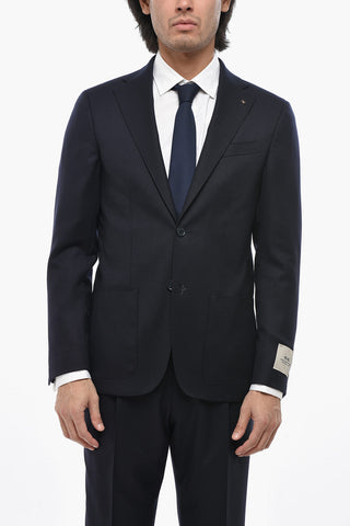 CC COLLECTION Anzug aus Schurwolle mit klassischem Revers