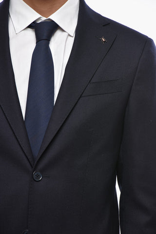 CC COLLECTION Anzug aus Schurwolle mit klassischem Revers