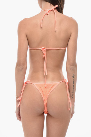Welliger Bikini LA VOLPE Einfarbig