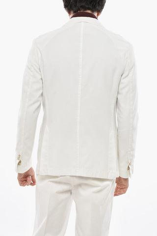 CC COLLECTION Giacca in Misto Cotone Due Spacchi Revers Classico