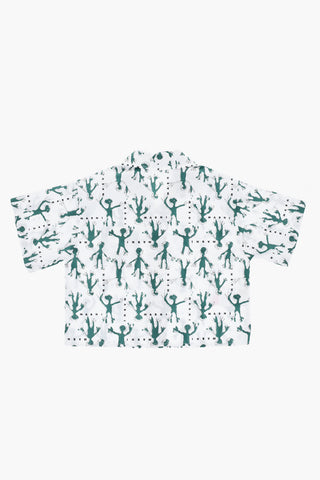 Camicia a Maniche Corte con Stampa Alieni
