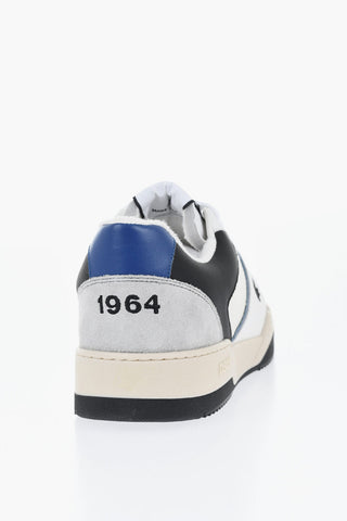 Leather Low-top Sneakers SPIKER with Embroidered Details