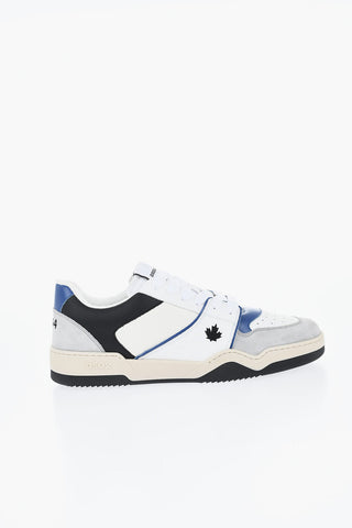 Leather Low-top Sneakers SPIKER with Embroidered Details