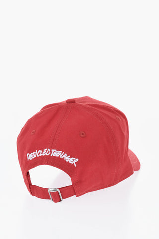 Cappello Baseball in Tinta Unita con Logo in Rilievo