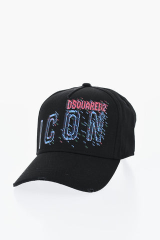 ICON 코튼 트윌 베이스볼 캡 프린트 로고