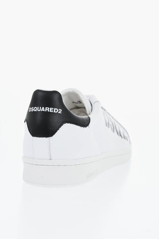 Low-Top Leather Sneakers BOXER with Contrast Monogram