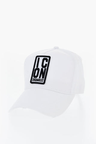 ICON 단색 베이스볼 캡 양각 자수