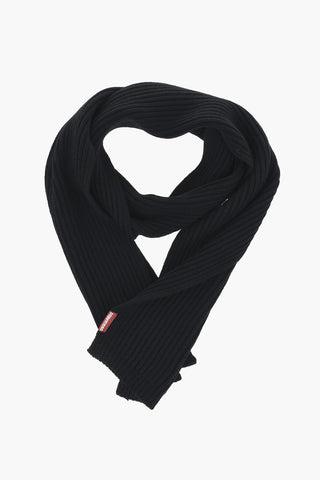 Ribbed Wool Scarf