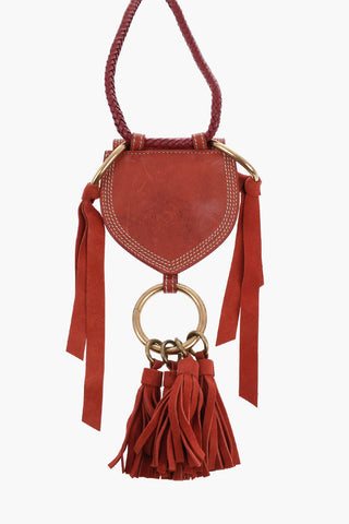 가죽 동전지갑 스트랩 및 태슬