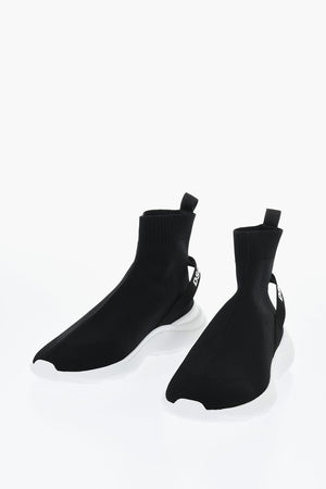Sneakers Sock FLY in Tessuto Tecnico con Logo a Contrasto