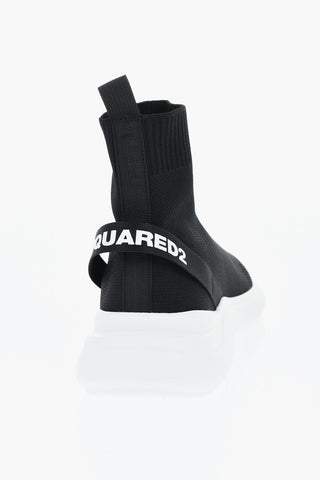 Sock-Sneaker FLY aus technischem Gewebe mit kontrastierendem Logo