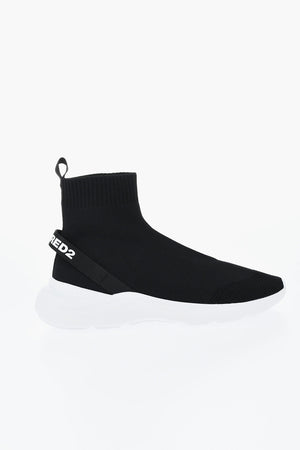 Sneakers Sock FLY in Tessuto Tecnico con Logo a Contrasto
