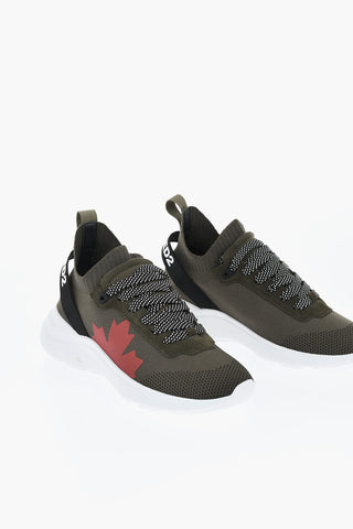 Sneakers Basse FLY in Tessuto Tecnico con Logo in Rilievo