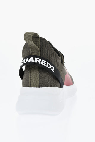 Low-Top Technical-Fabric Sneakers FLY with Embossed Logo